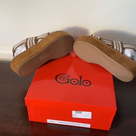 Golo elastic stripe platform sandal size 7,5 - Picture 6 of 14